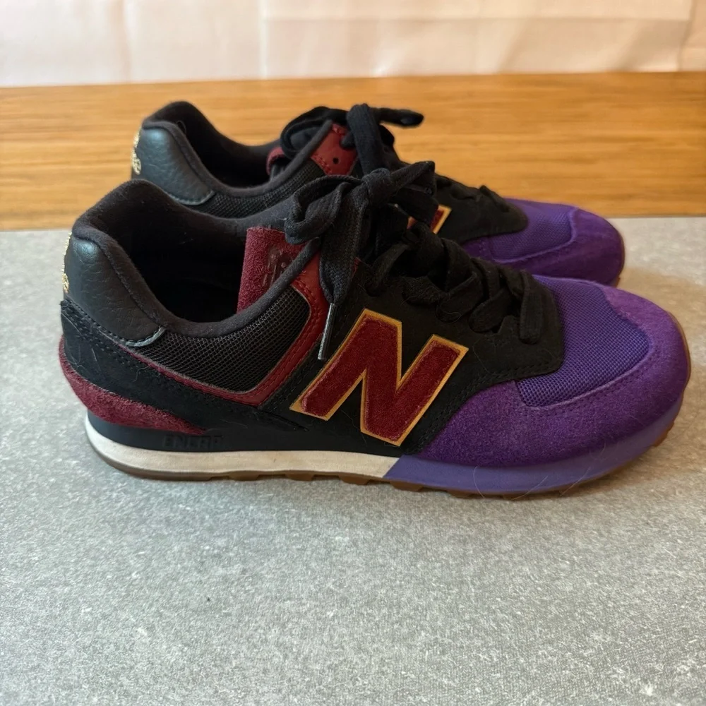 New Balance 574 My Story Matters Black History Month Sneaker Black Purple Size 7